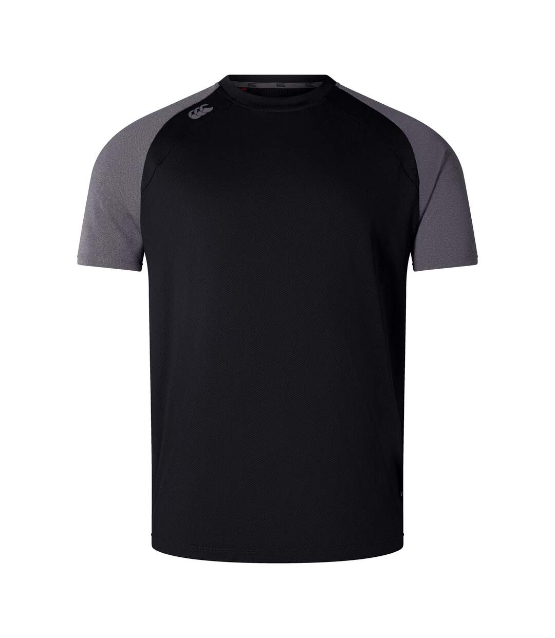 Mens Elite Training T-shirt Black Magnolia Marl Canterbury-2