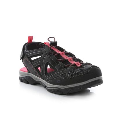 Regatta - Sandales WESTSHORE - Femme (Noir / Rose vif) - UTRG7762