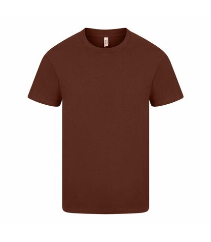 T-shirt manches courtes homme chocolat Casual