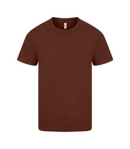 Classic mens ringspun tee chocolate Casual