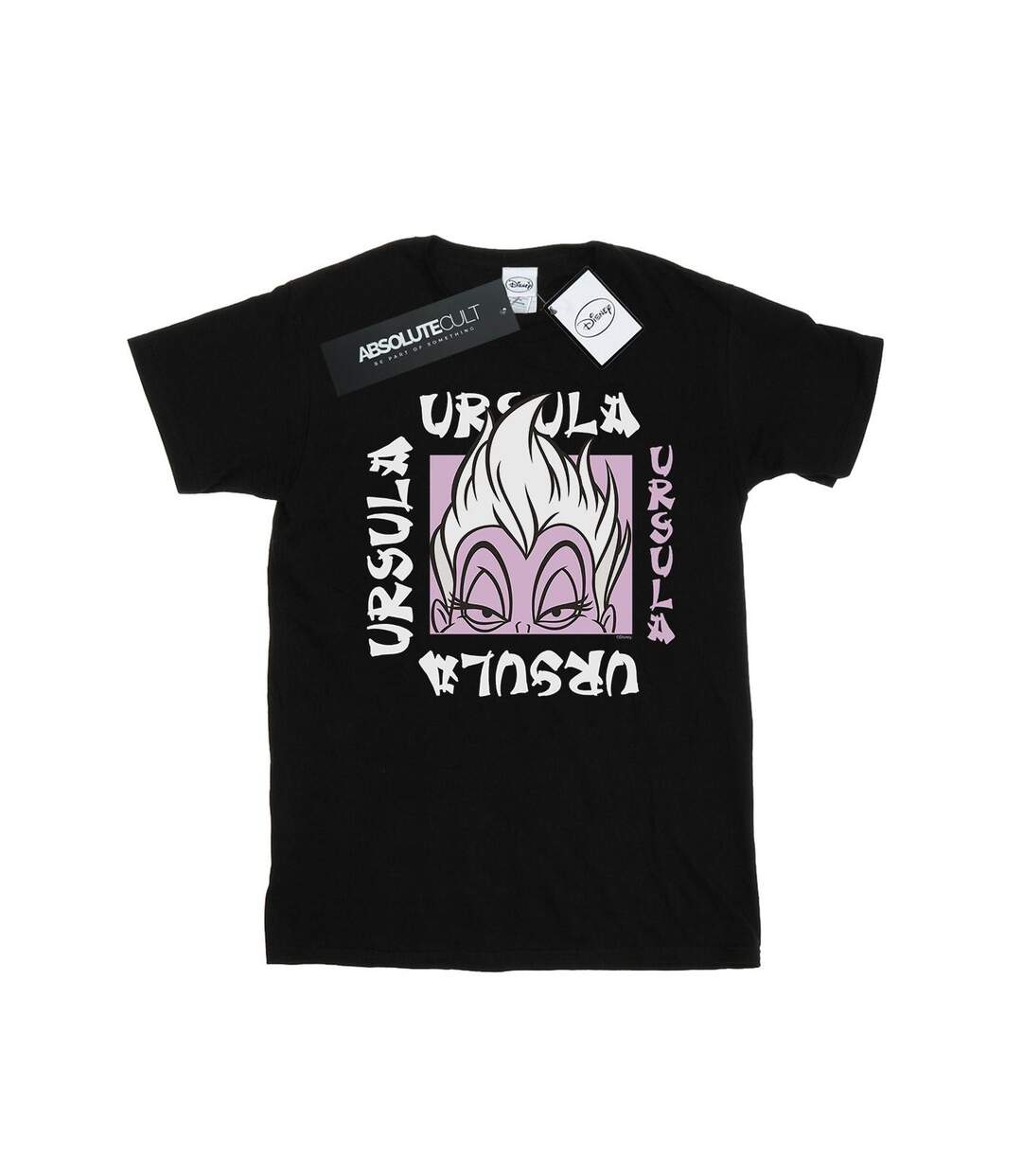 Disney Femmes/Ladies Ursula Take Out Cotton Boyfriend T-Shirt (Noir) - UTBI47940-1