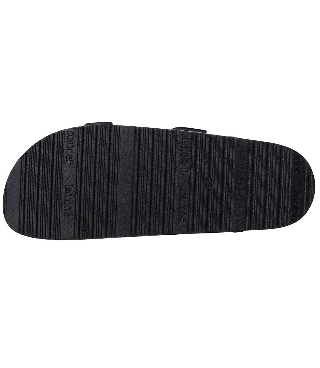 Isotoner Sandales femme semelle intérieure cuir patch talon confort everywear-5