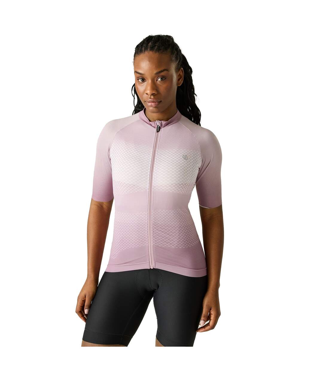 Maillot De Cyclisme Demi-manches Motif/style Impression Dégradée Lightning Femme Mauve Dare 2B-2