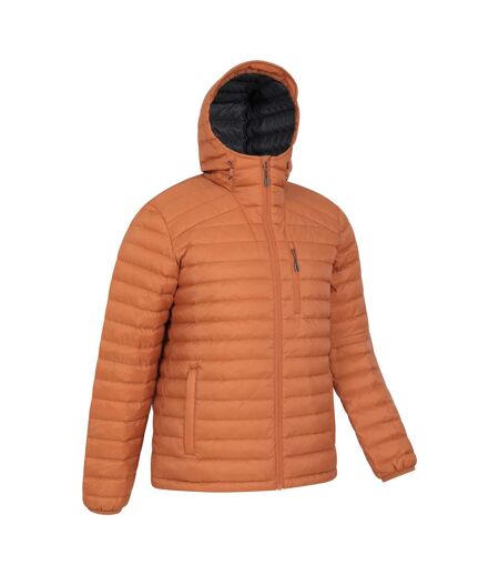 Mens henry ii extreme down filled padded jacket rust Mountain Warehouse