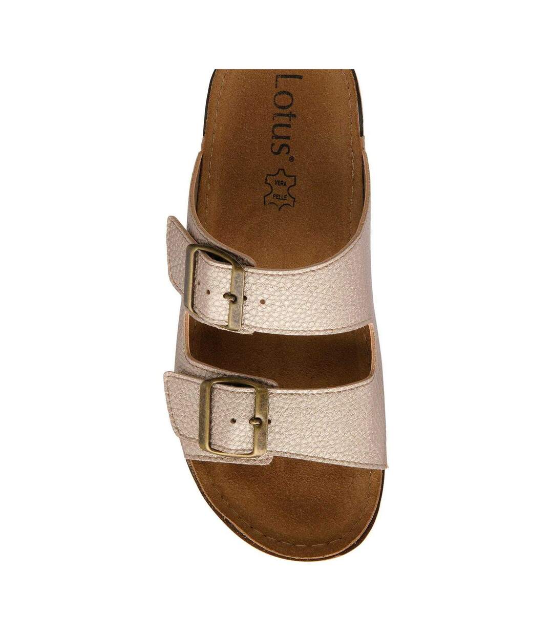 Claquettes Rome Femme Blanc Cassé Lotus Shoes-4