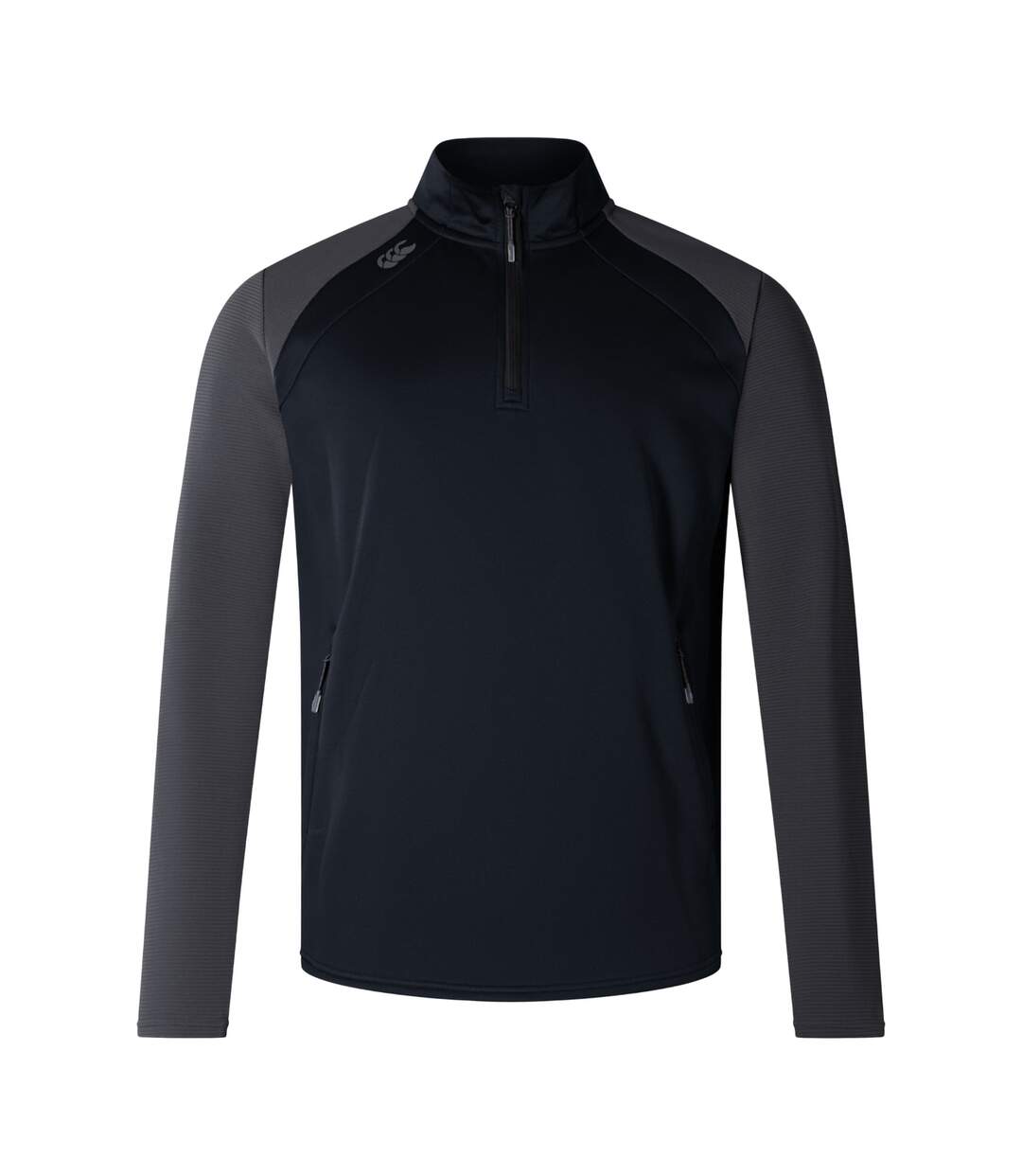 Mens Elite Quarter Zip Top Black Canterbury-2
