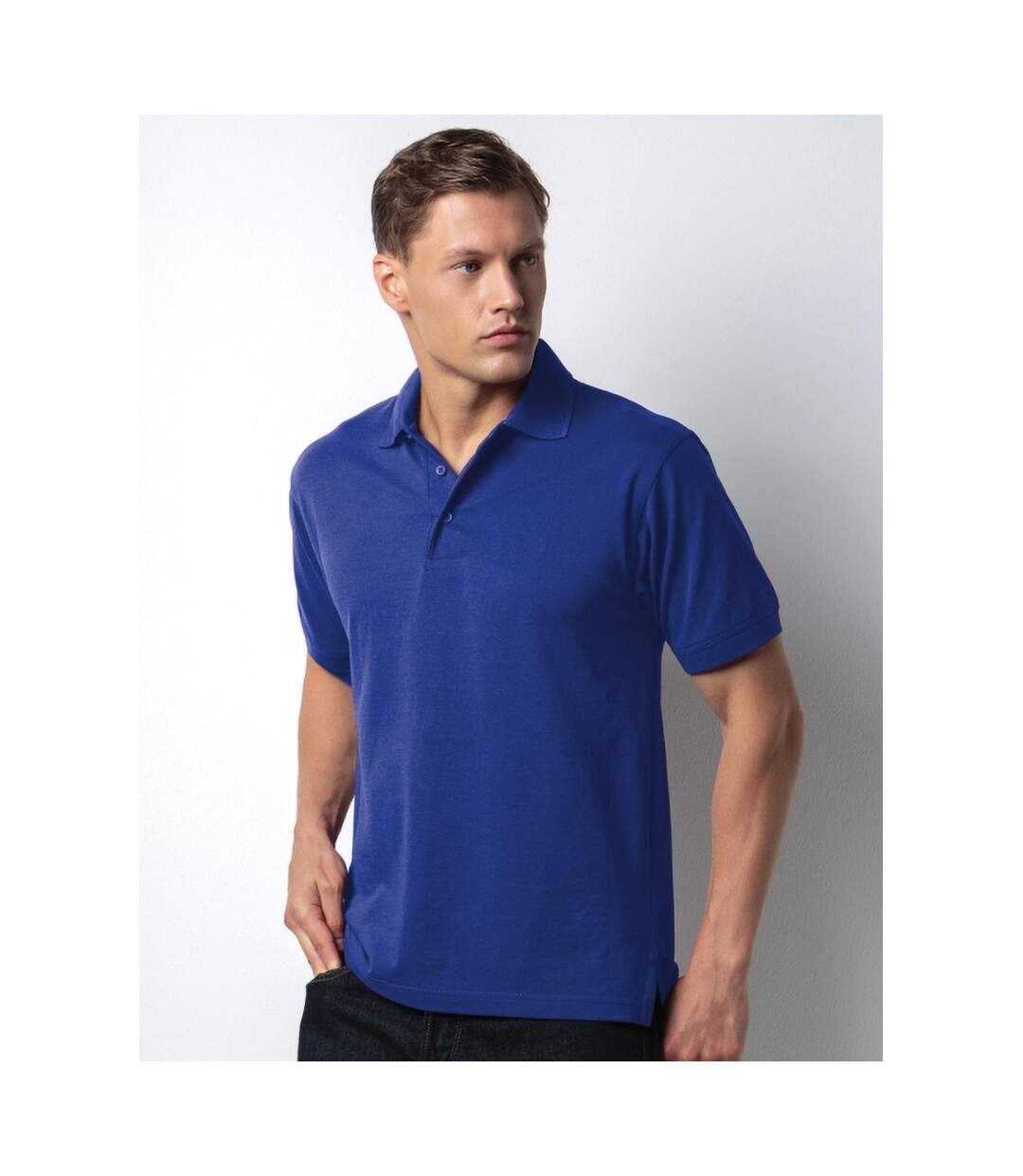 Polo à manches courtes homme bleu roi Kustom Kit