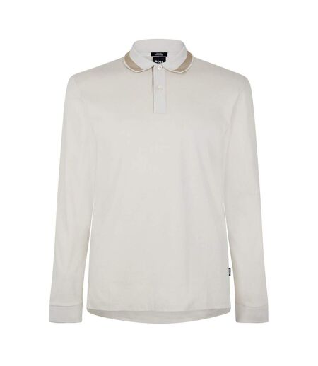 Polo Manches Longues Homme Blanc Boss