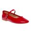 Womens/ladies Mary Jane Ballet Flats Red Steve Madden-3