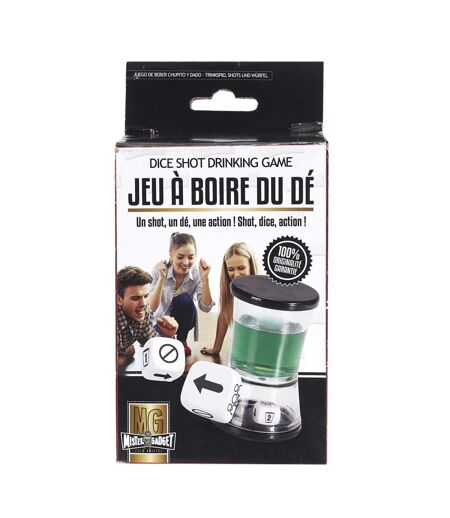 Jeu à Boire Shooter & Dé 7cm Transparent