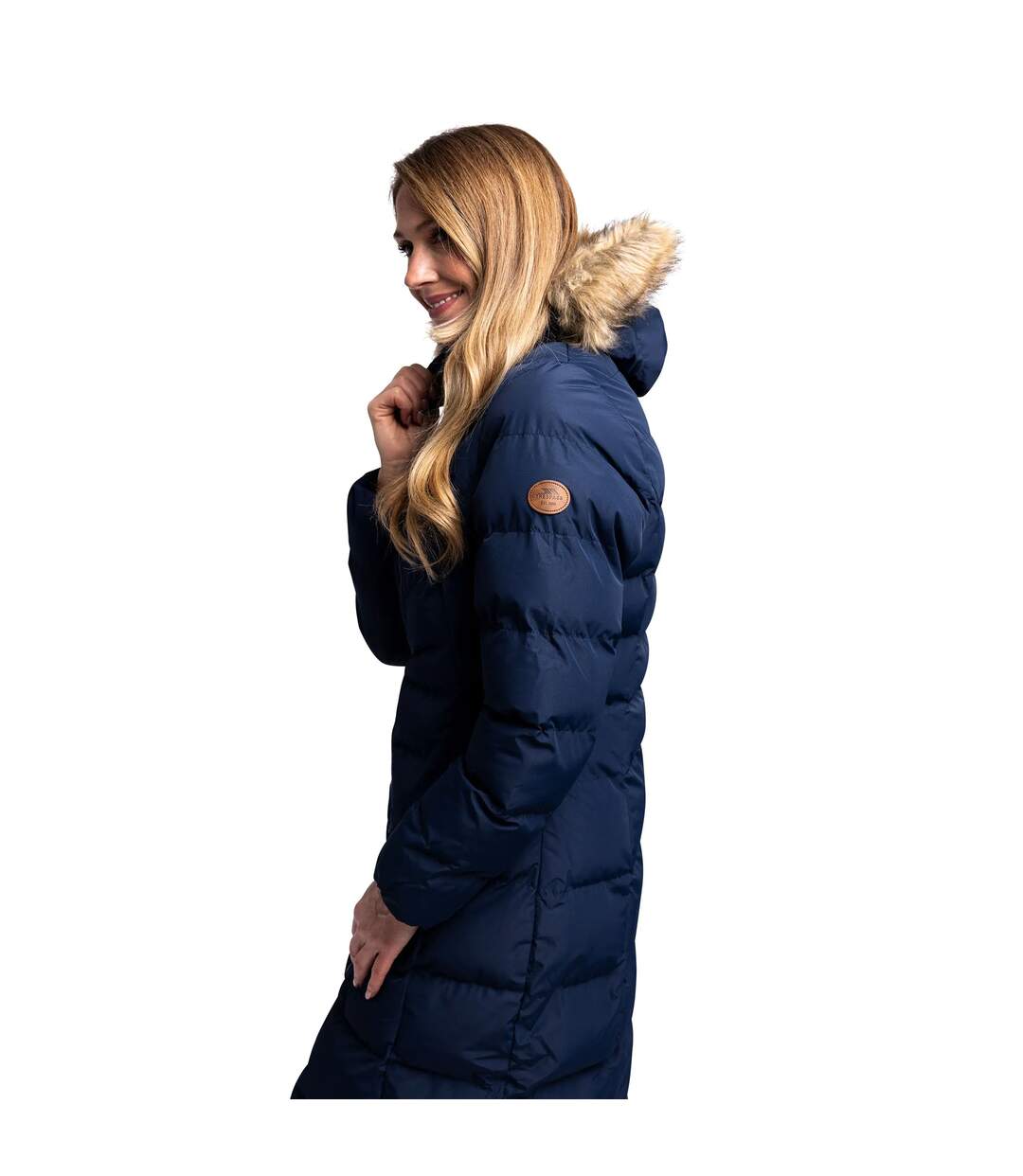 Womens/ladies Audrey Padded Jacket Navy Trespass-4