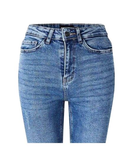 Jean Motif/style Usé Femme Bleu Moyen Pieces