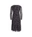 Robe Noir imprimé Femme Vila Volettis Mesi - L