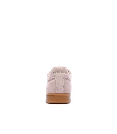 Baskets rose/ecru femme teddy smith 120519