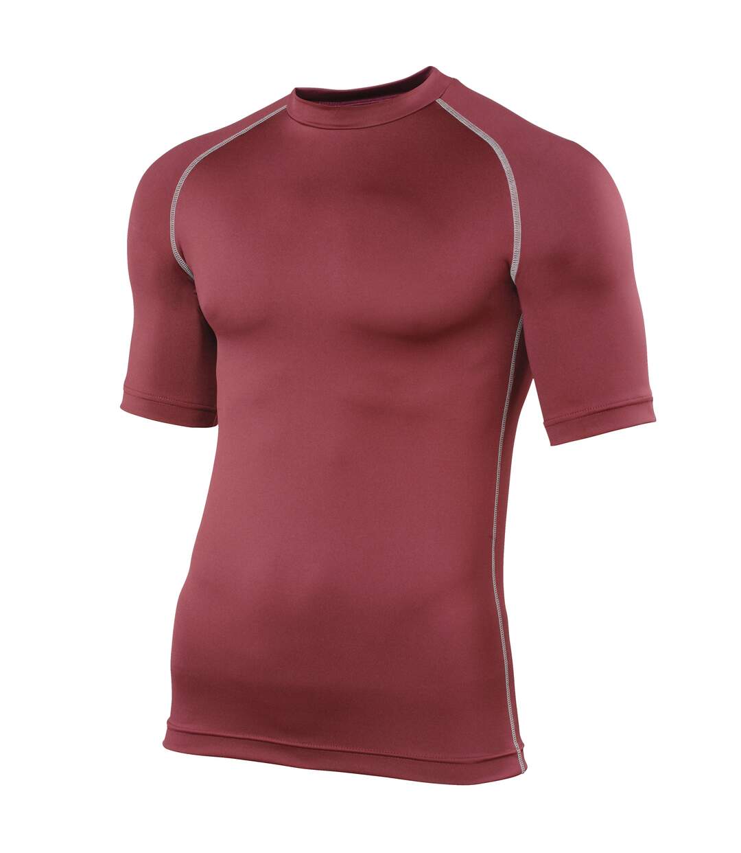 Base layer sport à manches courtes homme bordeaux Rhino