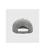 Atlantis Snap Back Flat Visor 6 Panel Cap (White/Black)