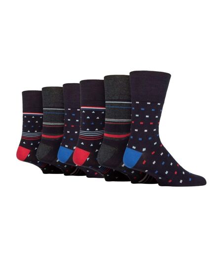 6 Paires Chaussettes Homme Bambou sans Élastique
