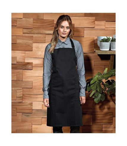 Premier Fairtrade Certified Recycled Full Apron (Black) (One Size) - UTPC4370