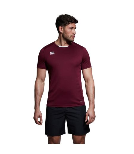 Mens Club Dry T-shirt Maroon Canterbury