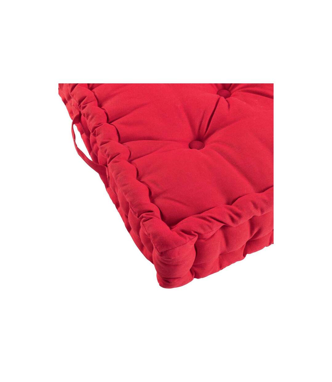 Coussin de Sol Déco Panama 60x60cm Rouge