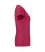 Womens/ladies Ringspun Premium T-shirt Cranberry Fruit Of The Loom-4