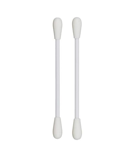 Lot de 2 Bâtonnets Silicone Maquillage 7cm Blanc