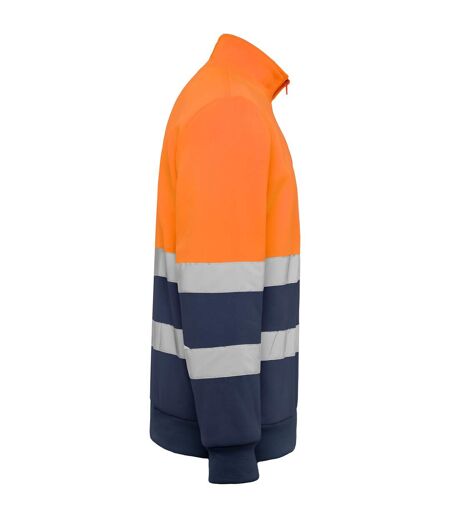 Sweat Spica Adulte Bleu Marine Orange Fluo Roly Workwear