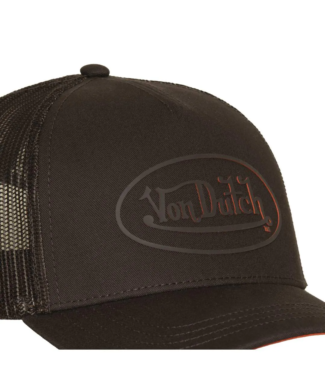 Casquette baseball filet avec print Rubber 3D Log24 Vondutch-3
