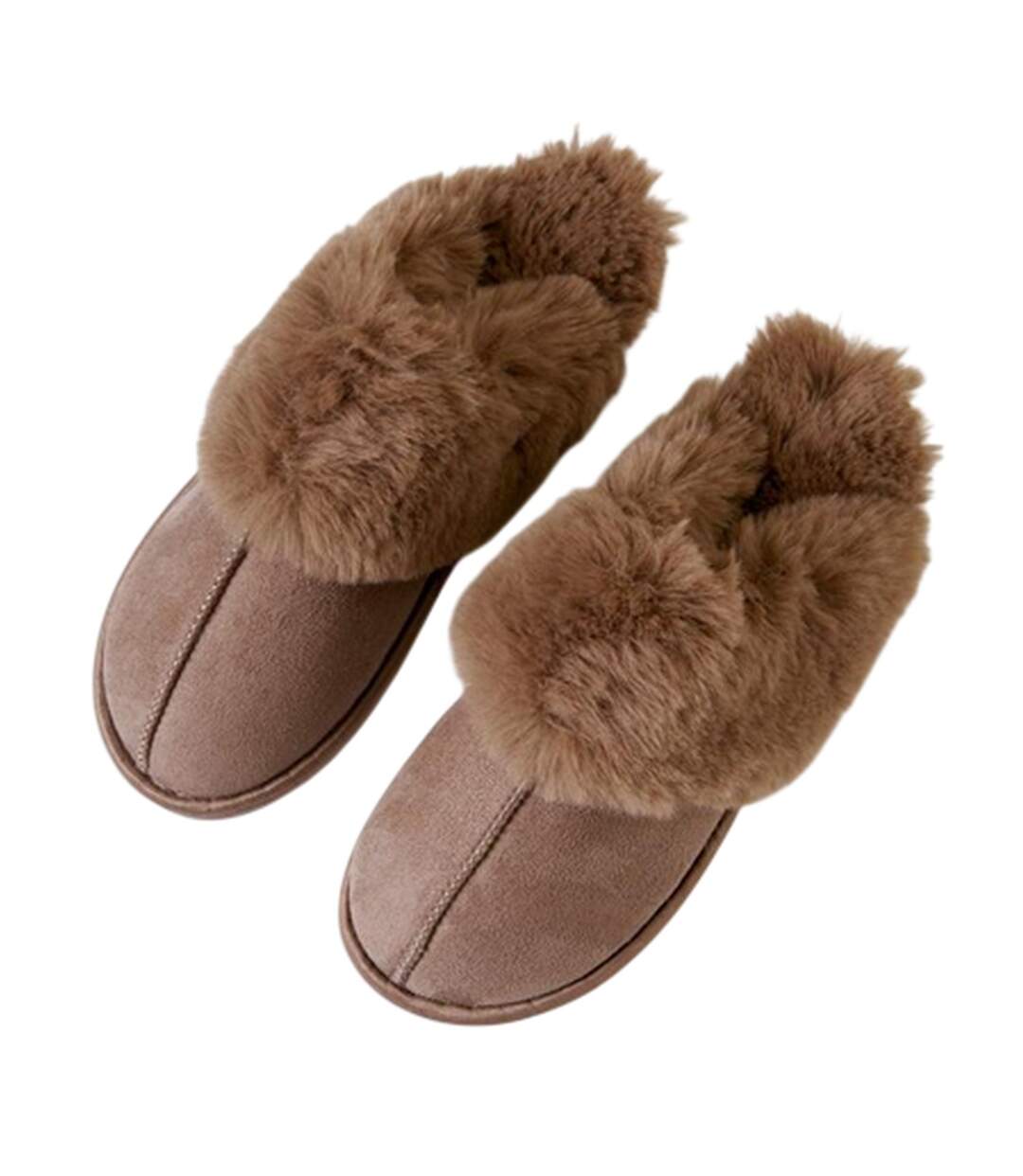 Chaussons Mules Solace Femme Marron Clair Threadbare-4
