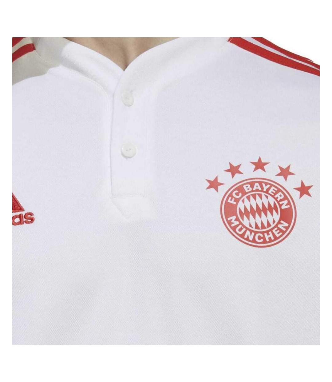 Bayern Munich Polo Blanc Homme Adidas 2022/23 - S-3