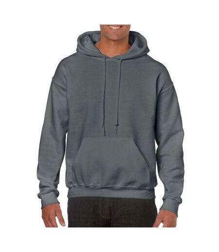 Sweatshirt à capuche unisexe gris foncé Gildan