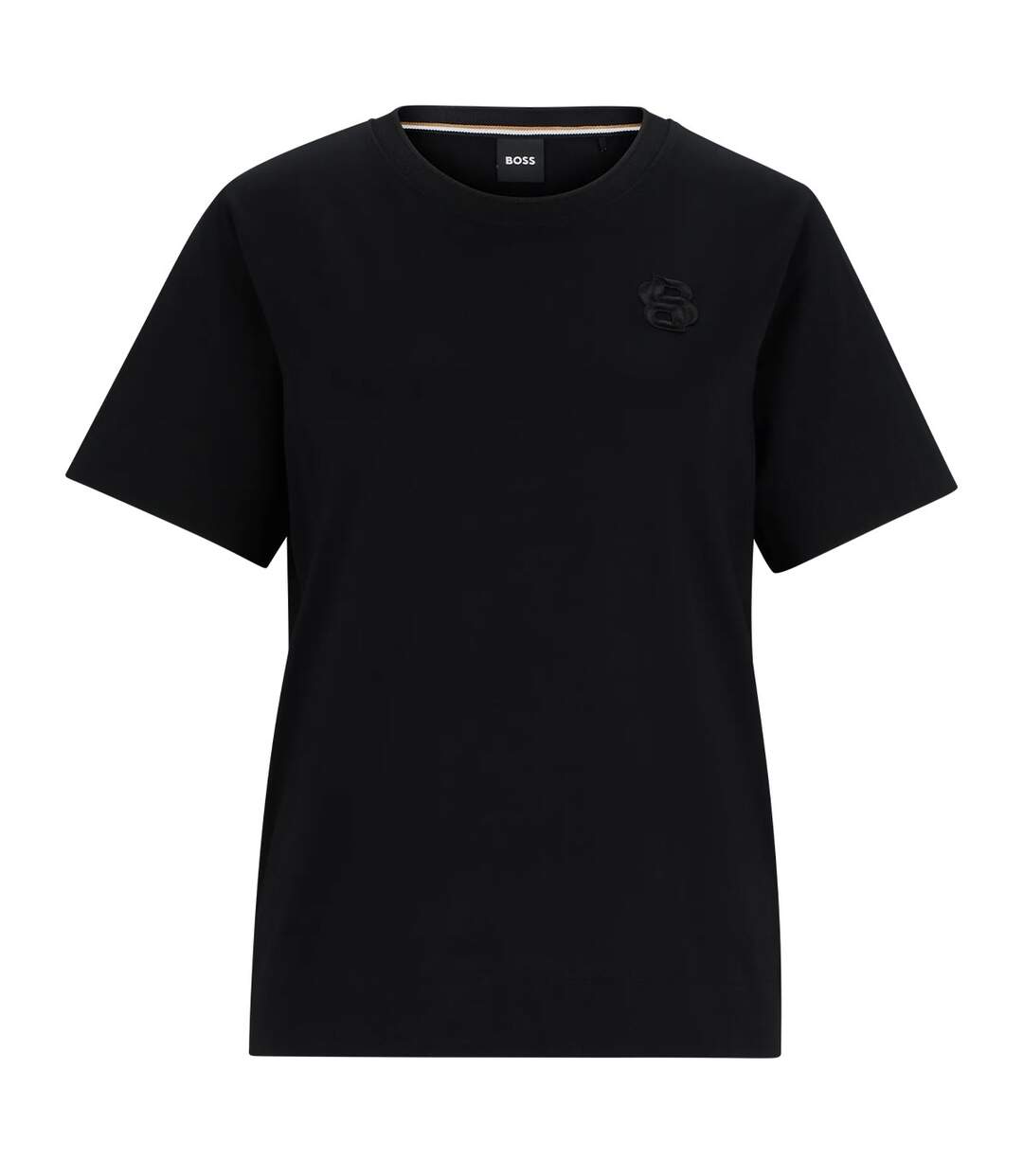 T-shirt Femme Noir Boss-2