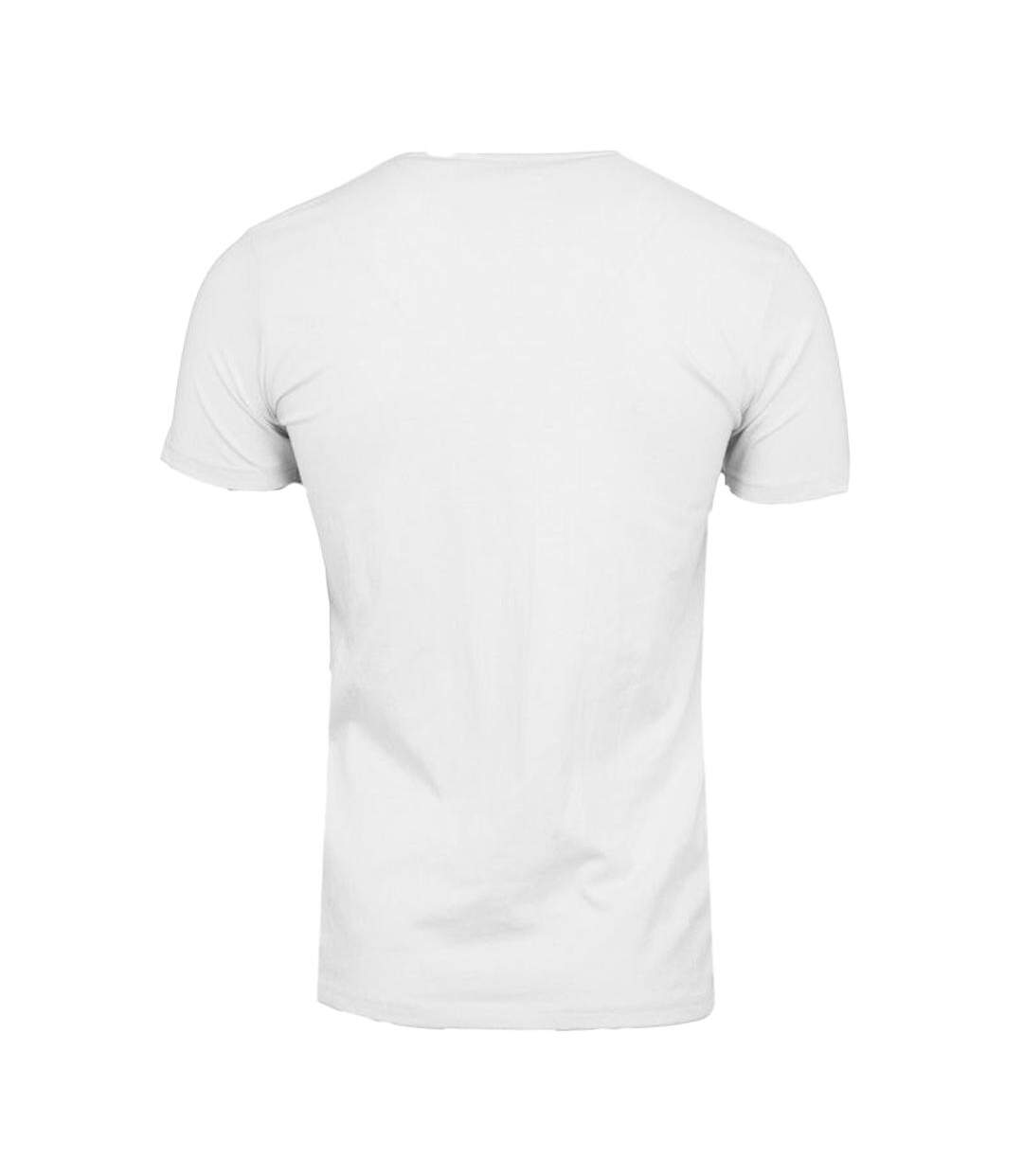 T-shirt blanc homme best mountain 1015 - l-2