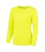 AWDis Just Cool Womens/Ladies Girlie Long Sleeve T-Shirt (Electric Yellow)