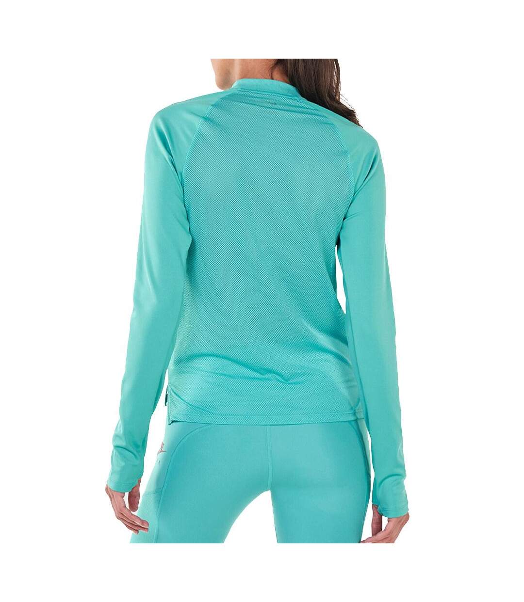 T-shirt Turquoise Femme Nike Midlayer - L