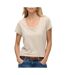 T-shirt beige femme superdry studios scoop-1
