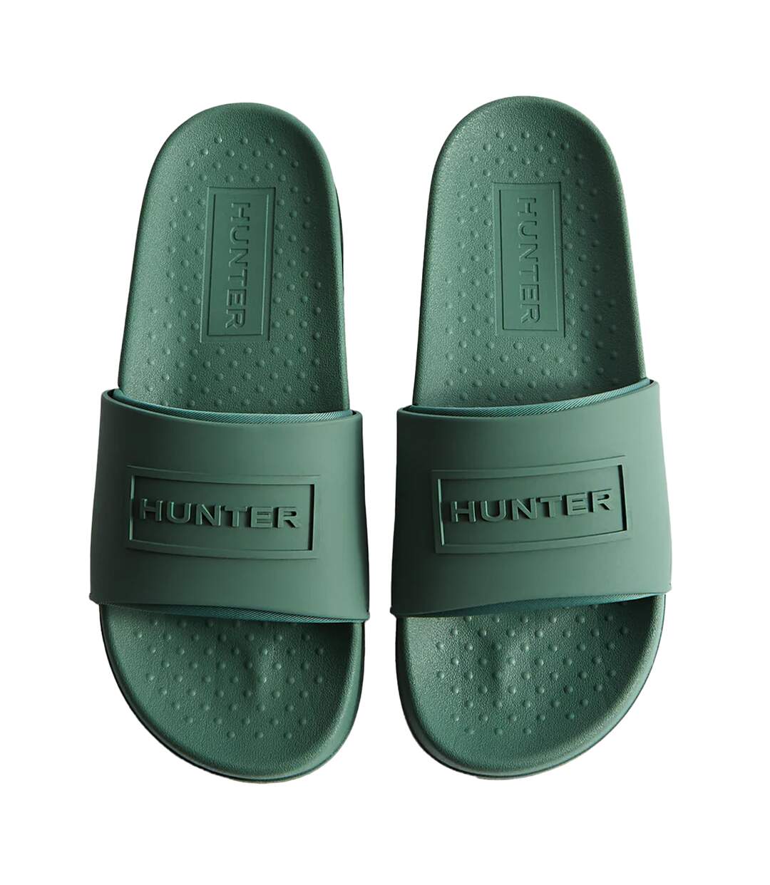 Claquettes core femme vert foncé Hunter-1