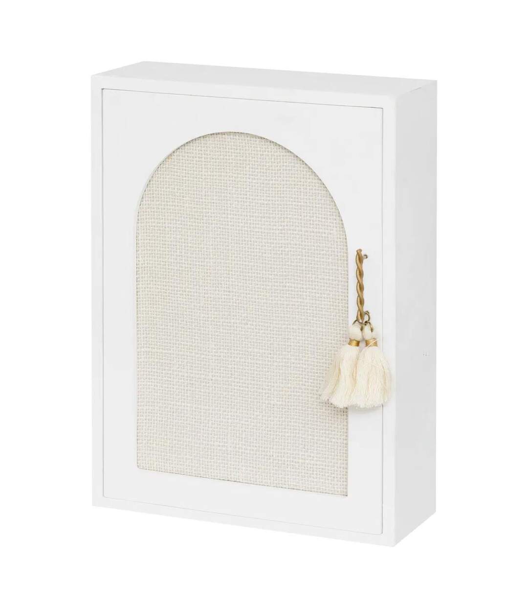 Boîte à Clés Miroir Wild Romance 28cm Blanc-1