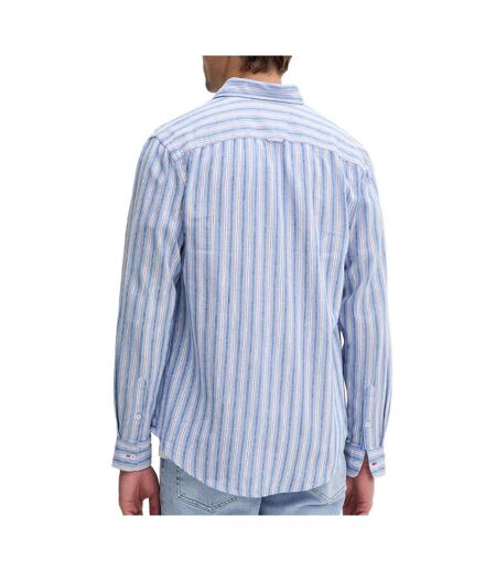 Chemise bleu/blanc homme tommy hilfiger tjm reg linen
