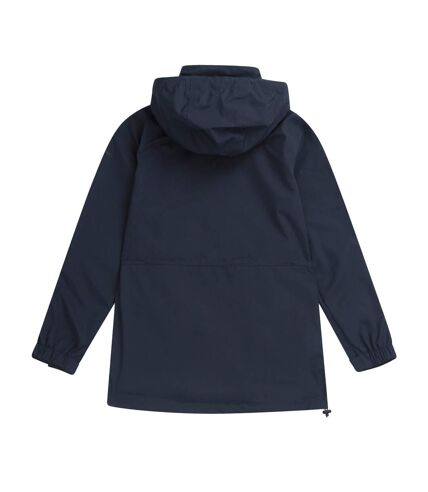 Womens/ladies pace packable waterproof jacket navy Animal