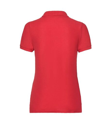 Polo Femme Rouge Fruit Of The Loom