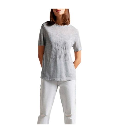 Womens/ladies Tedin Logo T-shirt Grey Ted Baker