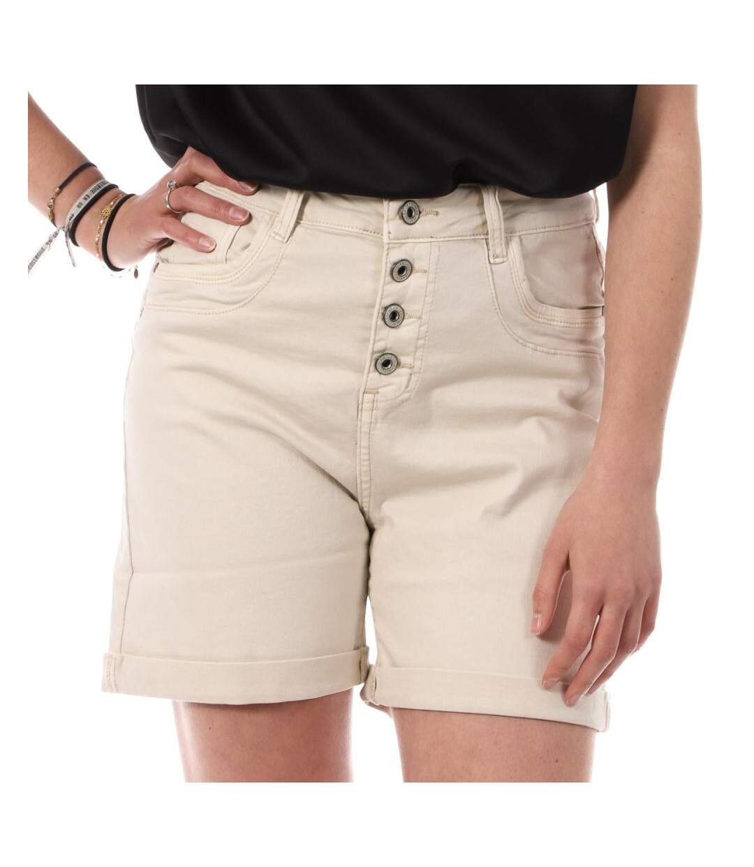 Short Beige Femme Monday Premium Long Please - M-1