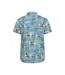 Mens tropical shirt bright blue Mountain Warehouse-2