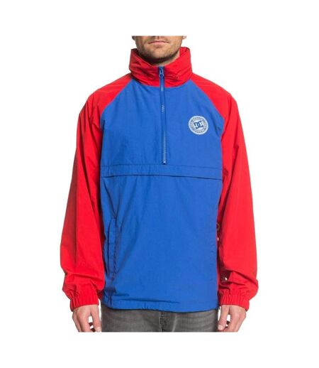 Coupe-Vent 1/4 Zip Bleu/Rouge Homme DC Shoes Mitford - S