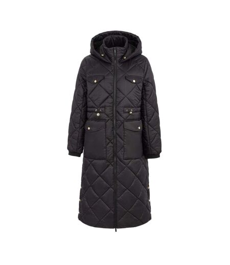 Veste Motif/style Matelassage En Losanges Femme Noir Firetrap