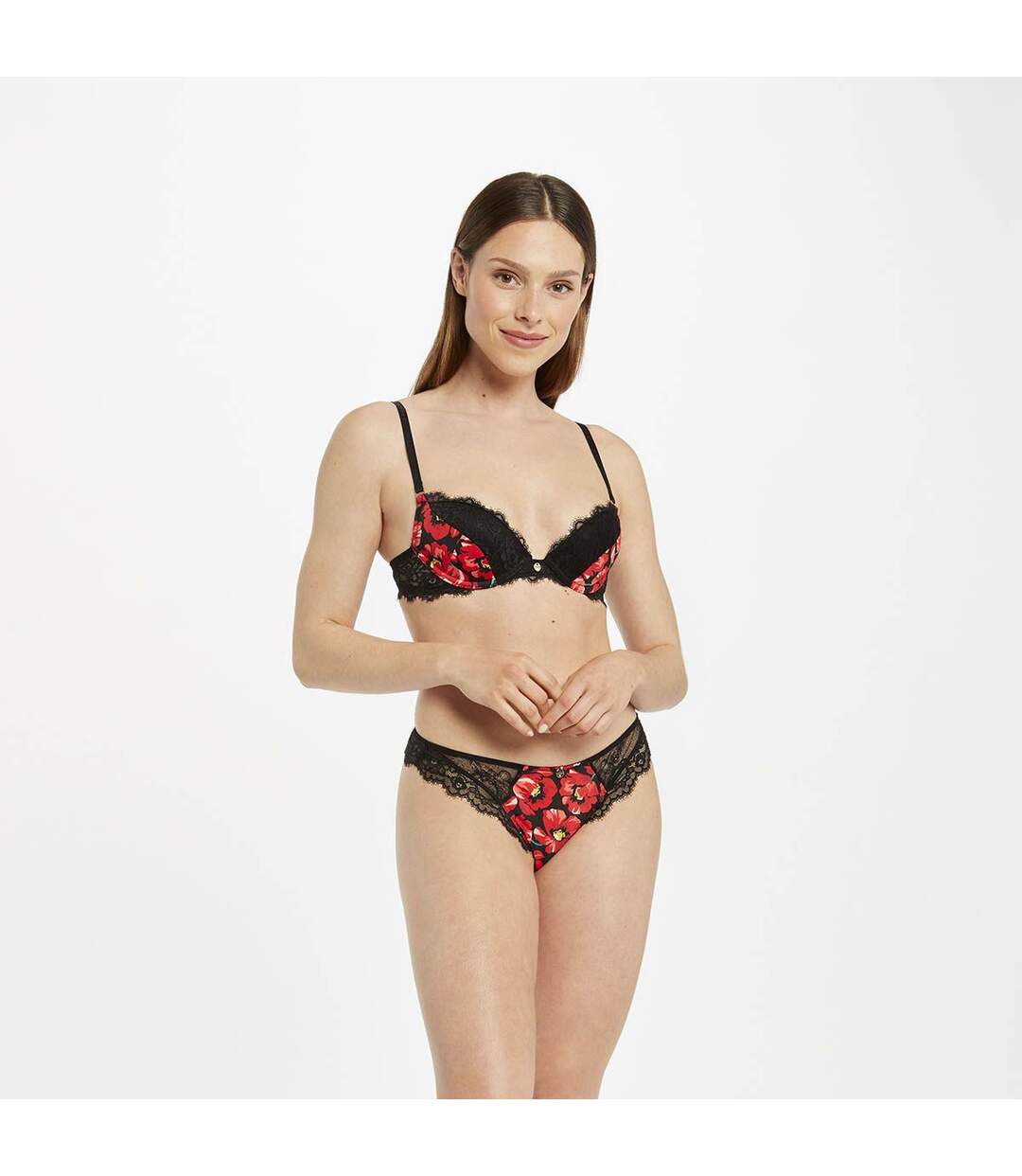 Soutien-gorge ampliforme coque moulée noir Flavie