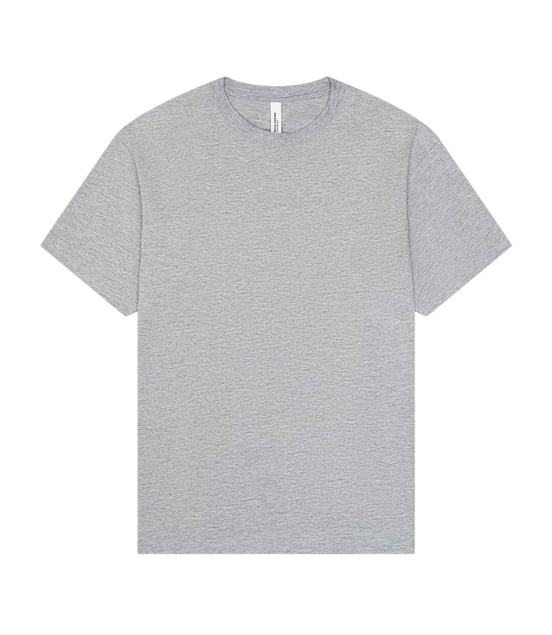 T-shirt Adulte Gris Clair Chiné Bella + Canvas-1
