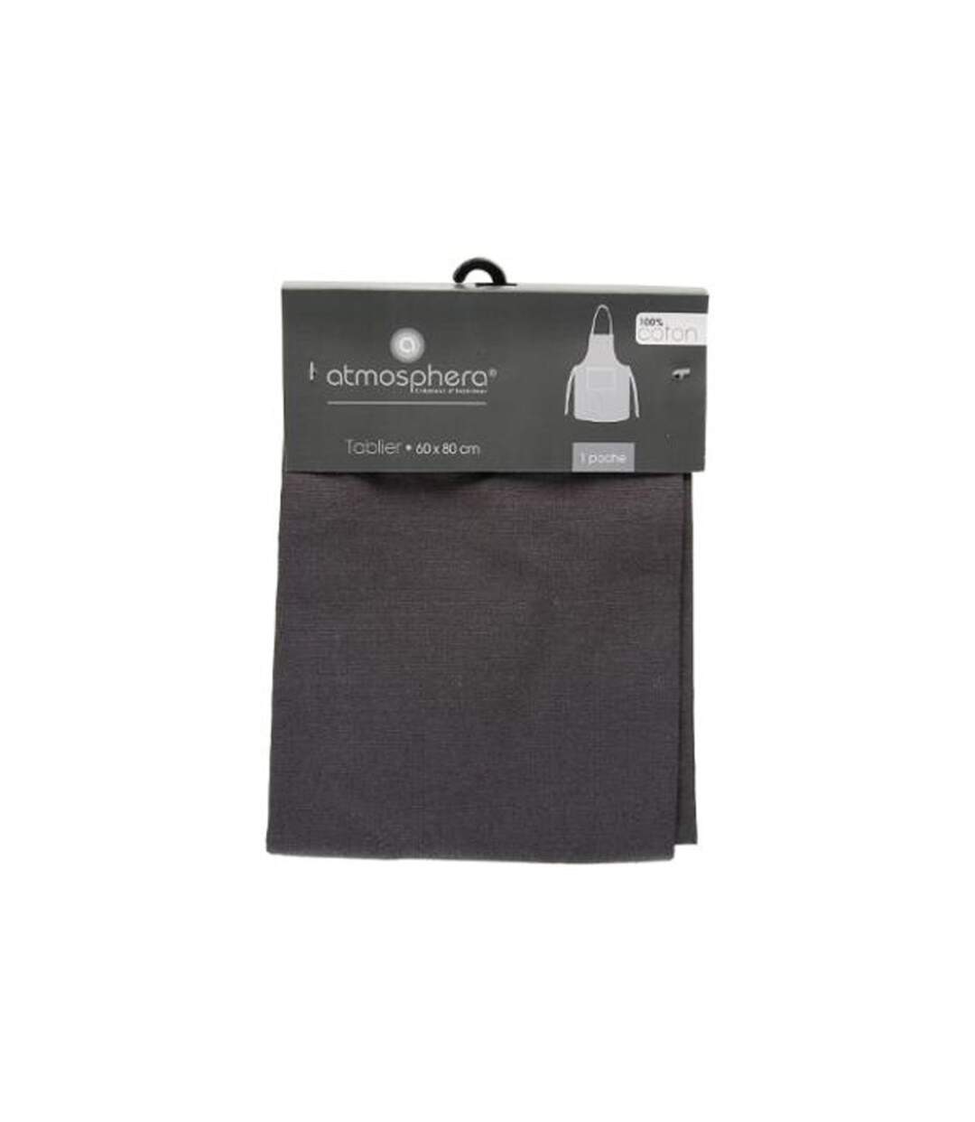 Tablier de Cuisine Coton 80cm Gris Foncé-4