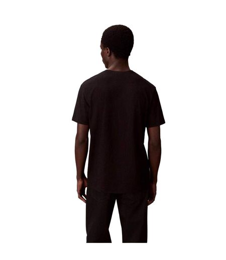 Lot De 2  T-shirts Motif/style Micro Homme Noir Blanc Calvin Klein